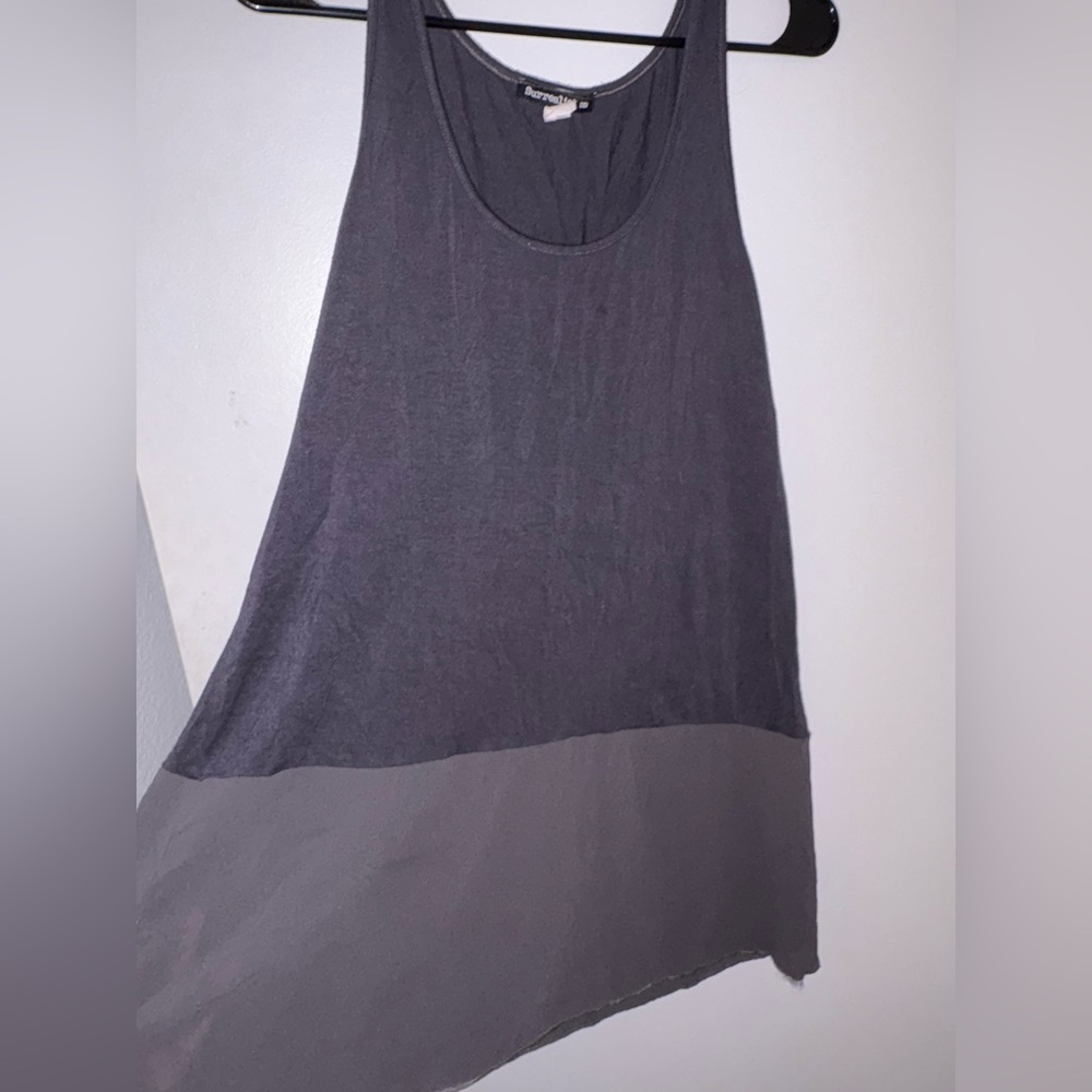 Elegant Charcoal Sleeveless Tank Top